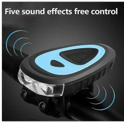 Unbranded Accessoires De Vélo, 250 Lumens Bike Light, Lumières De Vélo étanches, Tweeter à 120 Décibels, Lumières De Vélo Rechargeables USB (bleu) -Vélo fixie Soldes 642446299 max