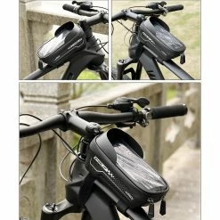 Unbranded Wheel Up 029 Bike Front Bag Hard Shell Imperméable à L’eau Accessoires De Vélo Stable Safety Cycling Top Tube Phone Case Pour VTT -Vélo fixie Soldes 642446823 max
