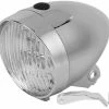 Unbranded Bike Front Light, 3led Vintage Bike Front Light Set Bicycle Led Headlight Cycling Accessory With Fixed Gear Silver (argenté)