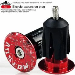 Unbranded 2pcs Alliage D’aluminium Vélo Guidon End Plugs Caps Road Mountain Bike Mtb Grip Handle Bar End Cap Cycling Handlebar Accessoire -Vélo fixie Soldes 642454683 max