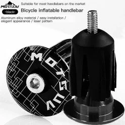 Unbranded 2pcs Alliage D’aluminium Vélo Guidon End Plugs Caps Road Mountain Bike Mtb Grip Handle Bar End Cap Cycling Handlebar Accessoire -Vélo fixie Soldes 642455288 max