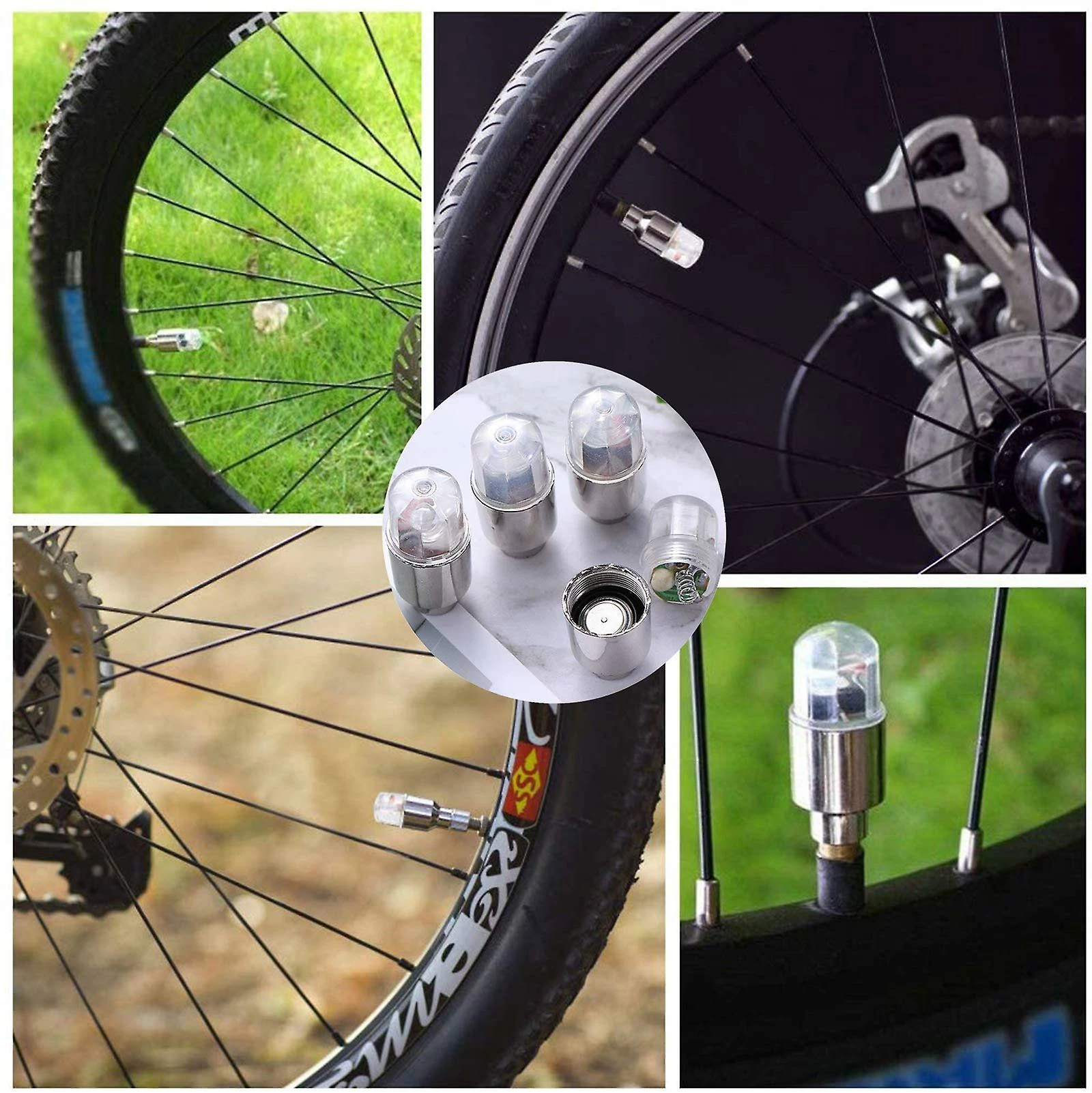 Unbranded Led Tire Lights Pour Voiture 4 Pack Trucks Valve Stem Caps Bike Golf Cart Firefly Wheel Lights Bicycle Moto Pneu Spoke Lights Imperméable à L’eau Pour Les Enfants Garçon 3 Unbranded Led Tire Lights Pour Voiture 4 Pack Trucks Valve Stem Caps Bike Golf Cart Firefly Wheel Lights Bicycle Moto Pneu Spoke Lights Imperméable à L’eau Pour Les Enfants Garçon – Image 3