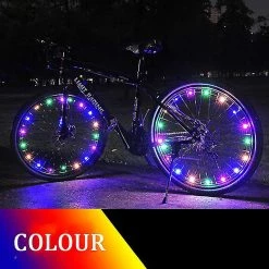Unbranded 2-tire Pack Bike Wheel Lights - Waterproof Led Bike Spoke Lights Pour Adulte Vélo / Enfants Vélo Nuit Riding - 7 Couleurs Led Outdoor Bicycle Tire Safety Ligh -Vélo fixie Soldes 643892878 max