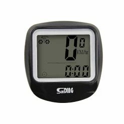 Unbranded Tachymètre étanche Multifonction Back Light Bike Speedometer Display Timer - Édition Anglaise (noir)