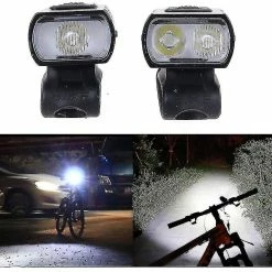 Unbranded 1/2 Leds Super Bright Bike Light Usb Rechargeable Waterproof Bicycle Front Light Waterproof Bicycle Front Light (noir) -Vélo fixie Soldes 646823737 max