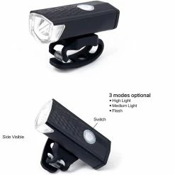 Unbranded Usb Rechargeable Bike Lights Arrière Avant Hazard Imperméable à L’eau Led Bicycle Lamp Bike Front & Rear Light -Vélo fixie Soldes 660982135 max