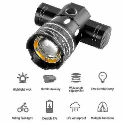 Nufasion Z30 15000lm T6 Led Light Bike / Vélo / Light Set Usb Rechargeable Phare / Lampe De Poche Étanche Zoomable Cycling Lamp Pour Vélo -Vélo fixie Soldes 661167948 max