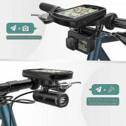 Unbranded Dropship-gps Mount Out Front Mount Compatible Avec Garmin Edge Gps Bike Computer, Xoss G / G +, Varia Rtl510 -Vélo fixie Soldes 662191310 max
