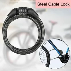 Gegong Bike Bicycle Steel Cable Lock Anti Thief Security 4 Digit Outdoor Cycling Protect -Vélo fixie Soldes 681849502 max
