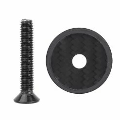 Gegong Carbon Fiber Bicycle Stem Headset Top Cap With Screw For Mountain Bike