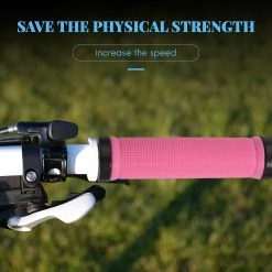 Unbranded Double Road Mountain Bike Bicycle Lock On Handlebar Grips - Rose -Vélo fixie Soldes 683829923 max