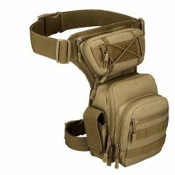Unbranded Imperméable à L’eau Militaire Tactique Drop Leg Pouch Sac Cross Over Leg Rig Outdoor Bike Cyclisme Randonnée Thigh Bag