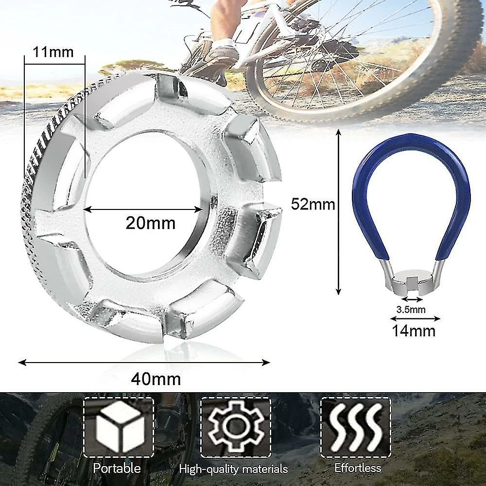 Unbranded Kit De Clé à Rayons De Vélo, 6 En 1 Rayons De Roue De Vélo Clé De Vélo Spoke Tool Bike Spoke Key Spanner Avec Leviers De Pneu Jante De Vélo Outil Correct Pour La Réparation 2 Unbranded Kit De Clé à Rayons De Vélo, 6 En 1 Rayons De Roue De Vélo Clé De Vélo Spoke Tool Bike Spoke Key Spanner Avec Leviers De Pneu Jante De Vélo Outil Correct Pour La Réparation – Image 2