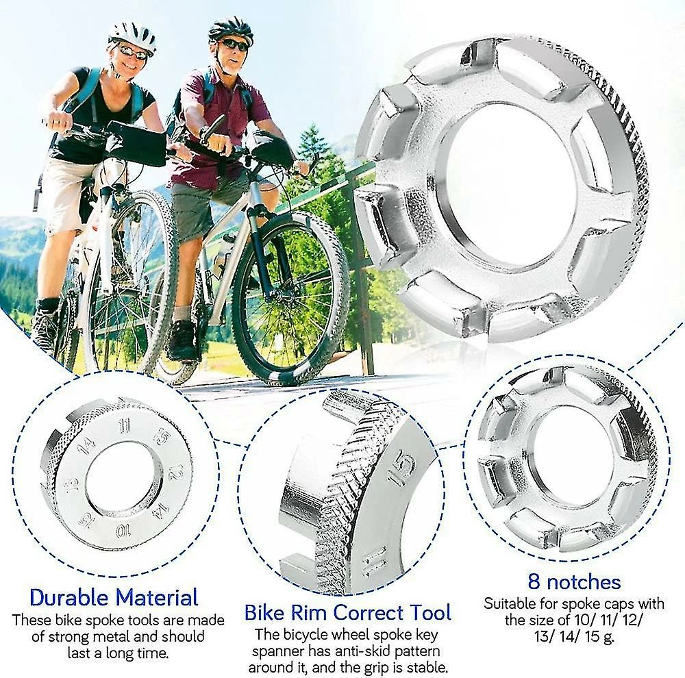 Unbranded Kit De Clé à Rayons De Vélo, 6 En 1 Rayons De Roue De Vélo Clé De Vélo Spoke Tool Bike Spoke Key Spanner Avec Leviers De Pneu Jante De Vélo Outil Correct Pour La Réparation 3 Unbranded Kit De Clé à Rayons De Vélo, 6 En 1 Rayons De Roue De Vélo Clé De Vélo Spoke Tool Bike Spoke Key Spanner Avec Leviers De Pneu Jante De Vélo Outil Correct Pour La Réparation – Image 3