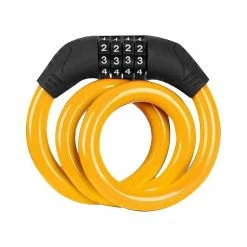 Unbranded Bicycle Lock Mountain Bike Anti-theft Lock BicycleTte Mot De Passe à Quatre Chiffres Serrure Mountain Bike Color Wire Lock Sécurité Antivol