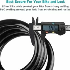 Unbranded Bicycle Lock Mountain Bike Anti-theft Lock BicycleTte Mot De Passe à Quatre Chiffres Serrure Mountain Bike Color Wire Lock Sécurité Antivol -Vélo fixie Soldes 692859259 max
