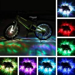 Keepsmile Rechargeable Bike Wheel Hub Lights Imperméable à L’eau Led Cycling Spoke Lights
