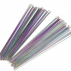 Sldxd Spoke Nipples Rainbow Bicycle Spokes 14g Stainless Steel Rays 26er 27.5er 29er Mountain Bike 700c Road Bike Wheel J-bend Straight Pull For Bicycle (co -Vélo fixie Soldes 711228159 max