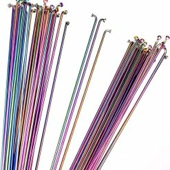 Sldxd Spoke Nipples Rainbow Bicycle Spokes 14g Stainless Steel Rays 26er 27.5er 29er Mountain Bike 700c Road Bike Wheel J-bend Straight Pull For Bicycle (co -Vélo fixie Soldes 711228399 max