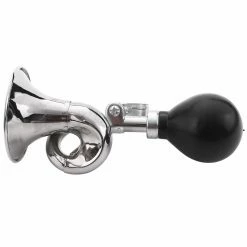 Unbranded Trompette Non électronique Loud Ycle Cycle Bike Vinta Retro Bugle Hooter Horn Silver