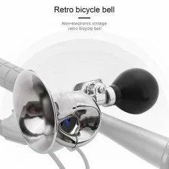 Unbranded Trompette Non électronique Loud Ycle Cycle Bike Vinta Retro Bugle Hooter Horn Silver -Vélo fixie Soldes 712366468 max