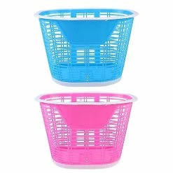 Unbranded 2pcs Kid's Bike Front Basket Plastique Détachable Guidon Panier Panier De Rangement (Couleur Aléatoire)