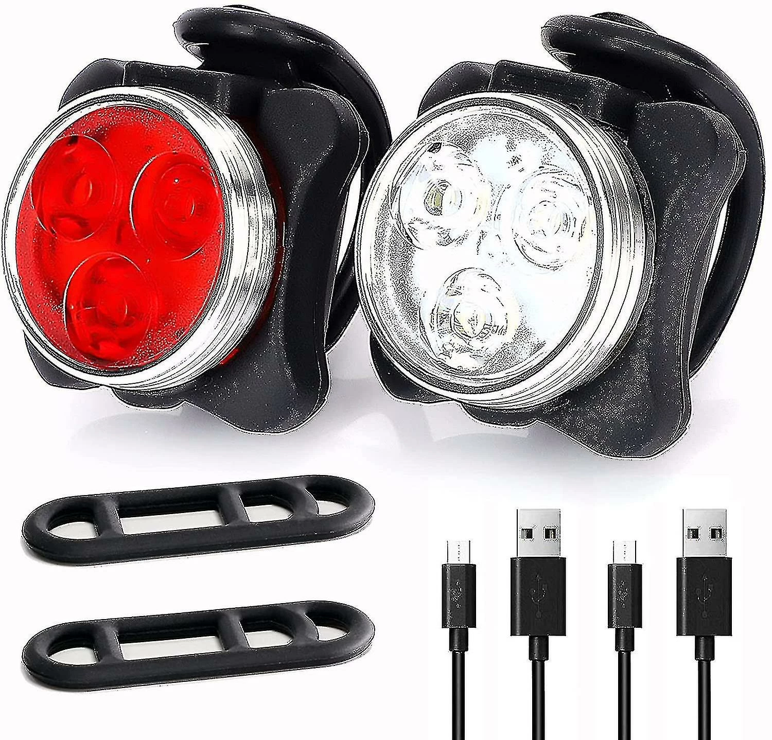 Conly Foolerba Bike Lights Set, 2021 Mise à Niveau Super Bright USB Rechargeable Led Bicycle Lights Front Et Rear, Ipx4 Imperméable à L’eau Mountain Road Bike Front Light 1 Conly Foolerba Bike Lights Set, 2021 Mise à Niveau Super Bright USB Rechargeable Led Bicycle Lights Front Et Rear, Ipx4 Imperméable à L’eau Mountain Road Bike Front Light