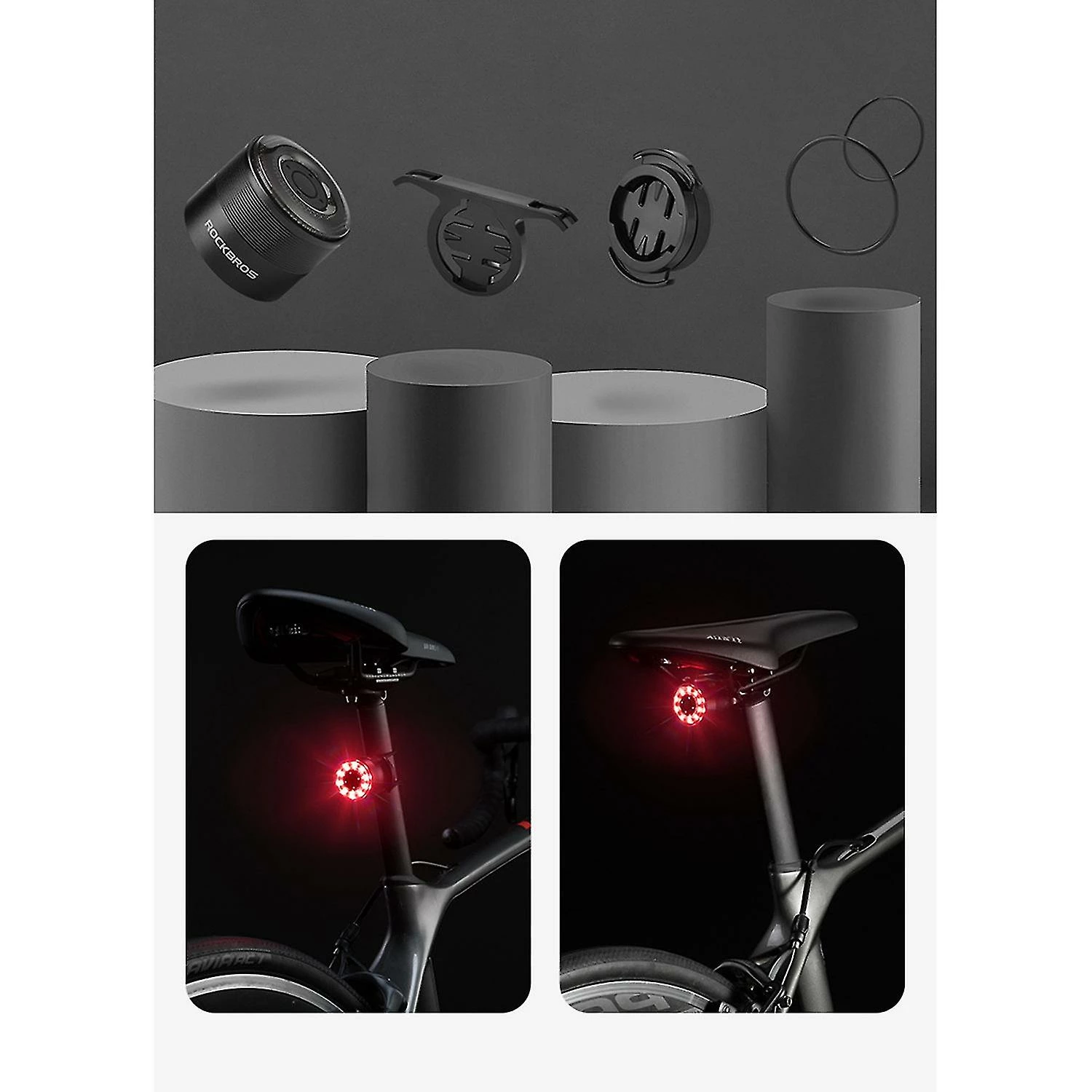 Unbranded Bike Tail Light Road Bike Night Cycling Rear Light Smart Brake Sensor Warning Light Waterproof Bic 5 Unbranded Bike Tail Light Road Bike Night Cycling Rear Light Smart Brake Sensor Warning Light Waterproof Bic – Image 5