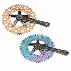 Unbranded Vélo Pliant 56t Chainring Road Bike Negative Gear Single Chainring, Rainbow (1pcs) -Vélo fixie Soldes 726470995 max
