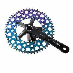 Unbranded Vélo Pliant 56t Chainring Road Bike Negative Gear Single Chainring, Rainbow (1pcs) -Vélo fixie Soldes 726471005 max