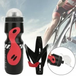 Gegong Mountain Bike Water Bottle Cage Support Carbon Fiber Texture V Shape Kettle Stand Set Bicycle Accessorywater Bottle -Vélo fixie Soldes 730348910 max