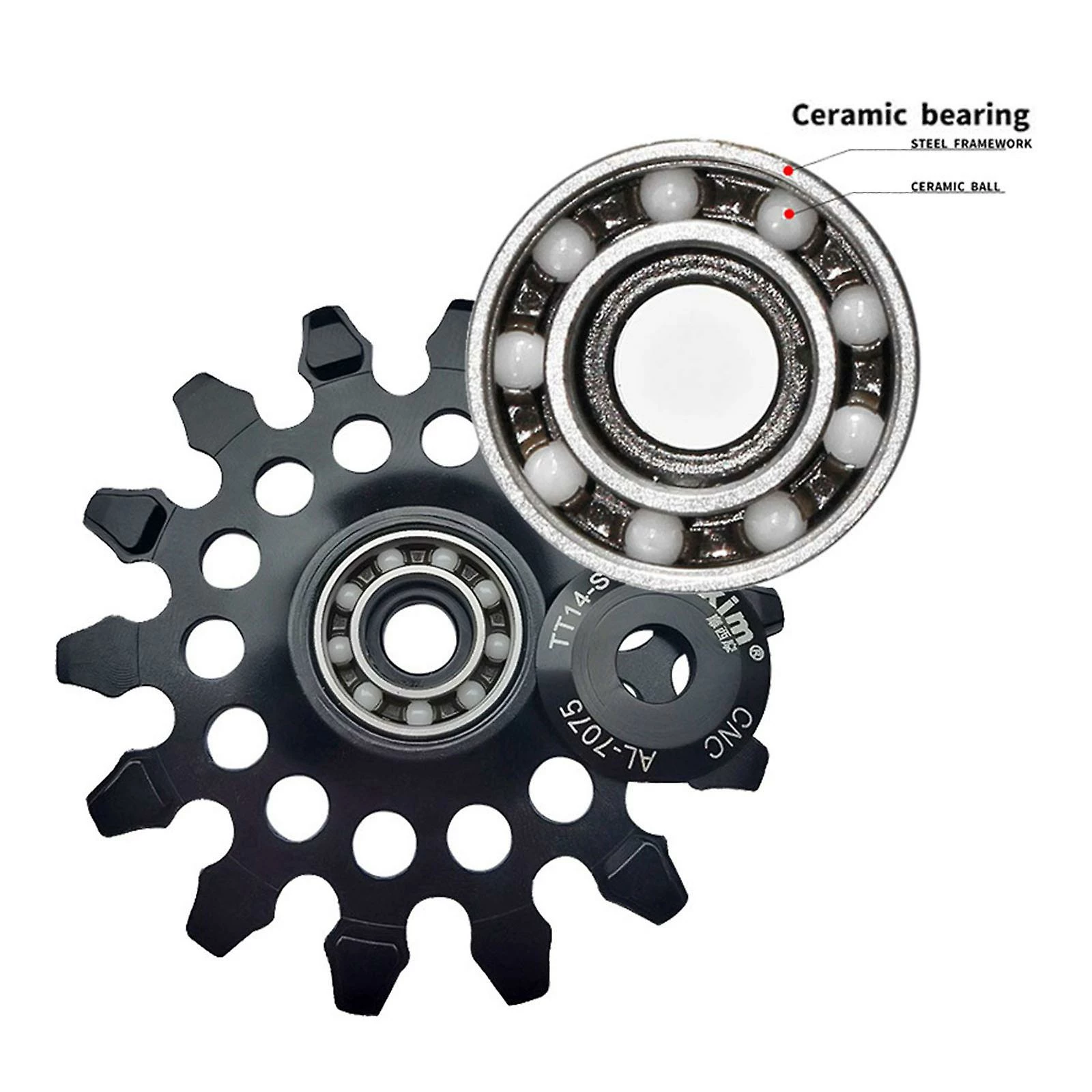 Unbranded Céramique Roulement Roue De Poulie Guide De Vélo Roller Bike Dérailleur Arrière Composants 5 Unbranded Céramique Roulement Roue De Poulie Guide De Vélo Roller Bike Dérailleur Arrière Composants – Image 5