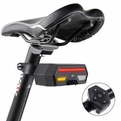 Unbranded Cyclisme LED Signal Light Bike Turn Tail Light Avec TélécommandeVoyant De Freinage Sans Fil -Vélo fixie Soldes 741720793 max