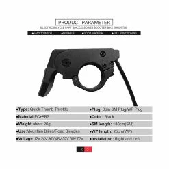 Unbranded 36v / 48v 250w E-bike Lcd5 Lcd Display Thumb Throttle Controller E-bike Conversion Kit Bicycle Parts -Vélo fixie Soldes 744095651 max