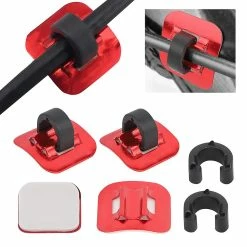 Gegong Cansucc 4 Pcs Bike Brake Cable Tube Guide Shifter Adapter Bicycle Frame C Buckle(red) -Vélo fixie Soldes 753096483 max
