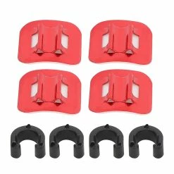 Gegong Cansucc 4 Pcs Bike Brake Cable Tube Guide Shifter Adapter Bicycle Frame C Buckle(red) -Vélo fixie Soldes 753096751 max