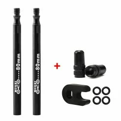 Unbranded Bike Presta Pour Ensemble D’extension De Soupape, 60mm 80mm, Alliage D’aluminium, Or Noir Rouge Silve