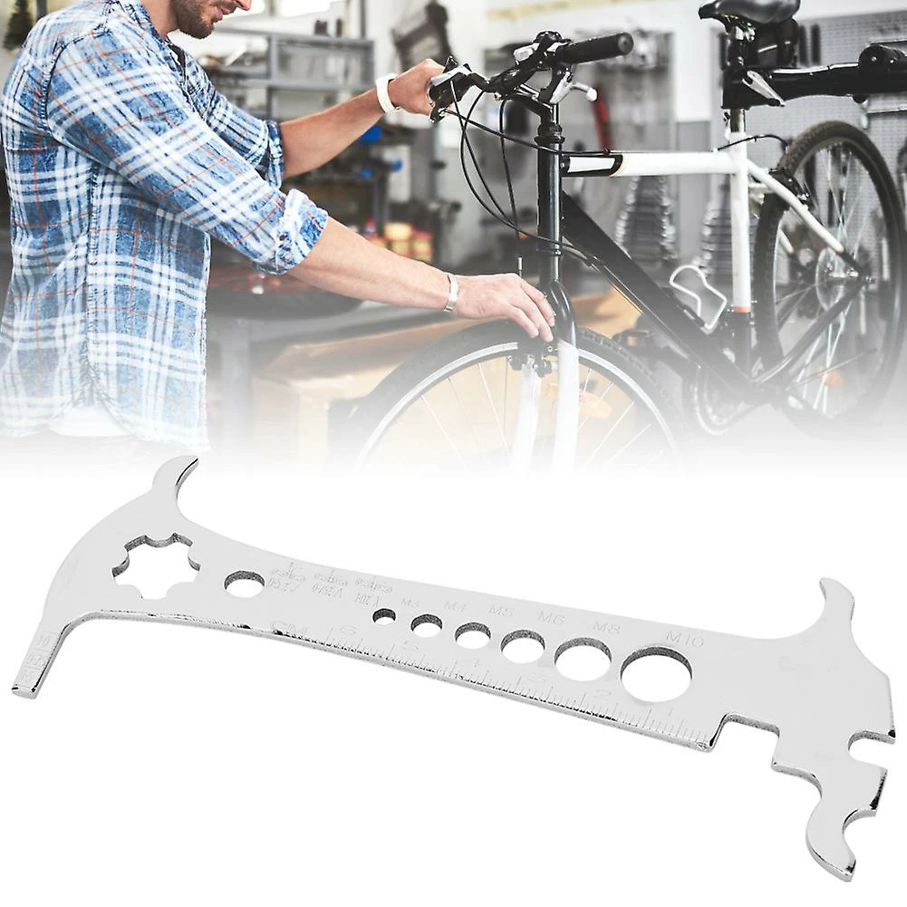 Unbranded 6 En 1 Acier Inoxydable Portable Mountain Road Bicycle Chain Measurer Bike Wear Indicator Tool Cycling Accessoire 4 Unbranded 6 En 1 Acier Inoxydable Portable Mountain Road Bicycle Chain Measurer Bike Wear Indicator Tool Cycling Accessoire – Image 4