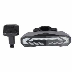 Lily & Me Lilyme Bicycle Tail Light With Turn Signals Remote Control, 5 In 1 For Mtb Road Bike