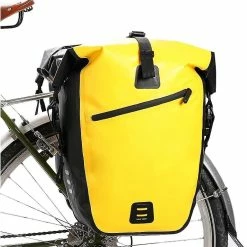 Unbranded Pannier Bag Bike Rack Hanging Bag Medium And Riding Equipment Durable ( : Rk19662-27l Yellow, Size : X)
