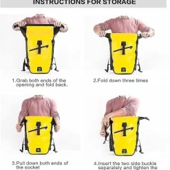 Unbranded Pannier Bag Bike Rack Hanging Bag Medium And Riding Equipment Durable ( : Rk19662-27l Yellow, Size : X) -Vélo fixie Soldes 767207206 max