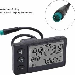 Unbranded Meter And Oter S866 24v 36v 48v Wireless Plug Bike Computer With Funct Lcd Display, Wireless Bike Computer With -Vélo fixie Soldes 767211128 max