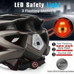 Unbranded Bike , Ycle With Led Removable Sun Visor Portable Backpack Able Cycling Adjable Size For Adult -Vélo fixie Soldes 767216101 max