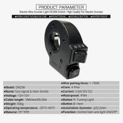 Nw 1776 Compatible Withe-bike 2 En 1 Horn Turn Signal Switch Button Pièces De Vélo électrique -Vélo fixie Soldes 768971010 max