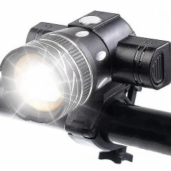 Nw 1776 Led Bike Lights Rechargeable, Led Bike Front Lights, Super Capacity Bicycle Lights 5000 Lumens 3 Modes Réglables Waterproof Front Mountain Bike Light