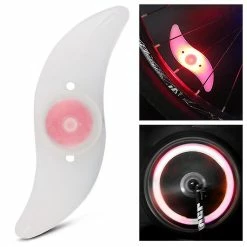Nw 1776 Shxx 3 Mode D’éclairage Led Neon Bicycle Wheel Spoke Light Waterproof Color Bike Safety Warning Light Cycling Light Bicycle Accessories3pcs Rouge Xq-zxc46