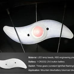 Nw 1776 Shxx 3 Mode D’éclairage Led Neon Bicycle Wheel Spoke Light Waterproof Color Bike Safety Warning Light Cycling Light Bicycle Accessories3pcs Rouge Xq-zxc46 -Vélo fixie Soldes 769016609 max