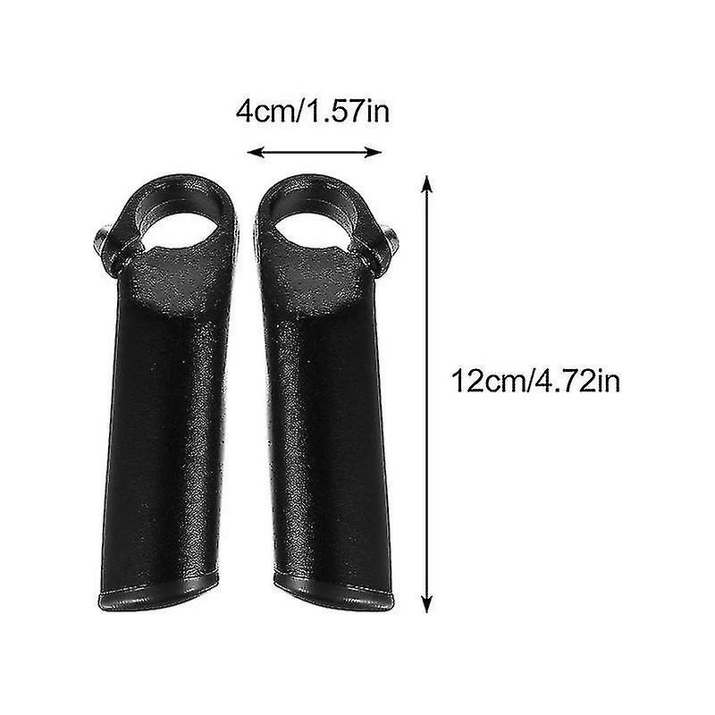 Nw 1776 1 Paire Durable Bike Vice Guidon En Alliage D’aluminium Guidon Auxiliaire (noir) 2 Nw 1776 1 Paire Durable Bike Vice Guidon En Alliage D’aluminium Guidon Auxiliaire (noir) – Image 2