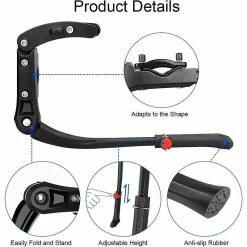Unbranded Universal Bike Rack Side Mount Bike Stand Aluminum Alloy Non-slip Rubber Mount For 24-29 Inch Mtb Road Bike Bicycles And Folding Bike Height Adjustabl 7 Unbranded Universal Bike Rack Side Mount Bike Stand Aluminum Alloy Non-slip Rubber Mount For 24-29 Inch Mtb Road Bike Bicycles And Folding Bike Height Adjustabl -Vélo fixie Soldes 770136274 max
