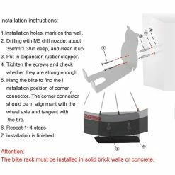 Unbranded In 1 Cycle Wall Storage Hooks, Bike Wall Mount Pedal Hook, Pedal Wall Mount Holder For Electric Bike, Mountain Bike, City Bike Ternel -Vélo fixie Soldes 775627112 max